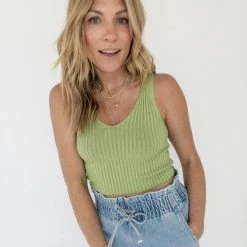 Audrey 3+1 Knitted Basic Tank New Arrivals