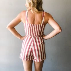 Dress Forum Clothing It's A Win Striped Romper 10 Dress Forum Clothing It's A Win Striped Romper