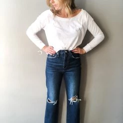 Pistola Cassie Super High Rise Straight Crop