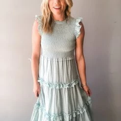 Mable Clothing Turn The Page Smocked Dress