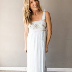 In Loom Every Shade Of Blue Maxi Dress