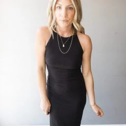 Project Social T Day To Night Halter Rib Dress Clothing