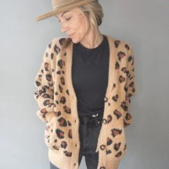 Trend Notes Nicolette Oversized Leopard Cardigan