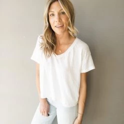 Project Social T Clothing Let It Glow V Neck Tee