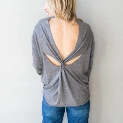 Listicle Clothing Meridian Knot Back Long Sleeve