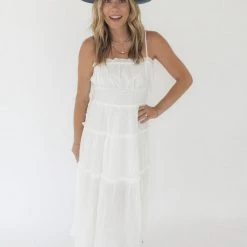 Pinch Clothing Moving On Tiered Midi Dress