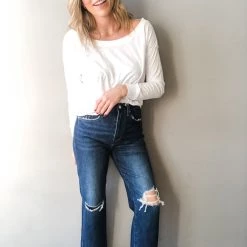 Pistola Cassie Super High Rise Straight Crop