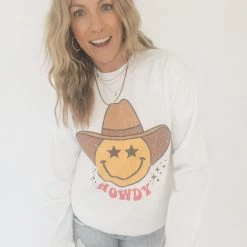 Wknder Smiley Cowboy Sweatshirt