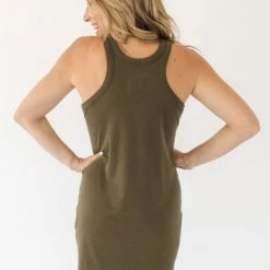 Chaser Brand Chaser Ribbed Shirttail Dress Clothing