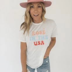 Space 46 Clothing Rosé In The USA Graphic Tee