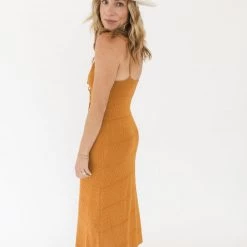 Lush Desert Tripper Knit Maxi Dress