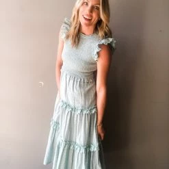 Mable Clothing Turn The Page Smocked Dress