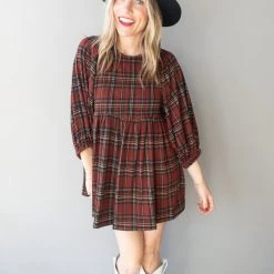 Audrey 3+1 Time For Christmas Baby Doll Dress