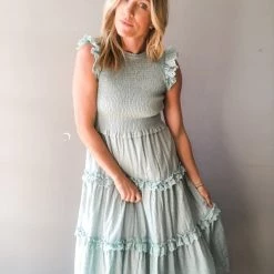 Mable Clothing Turn The Page Smocked Dress