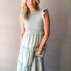 Mable Clothing Turn The Page Smocked Dress