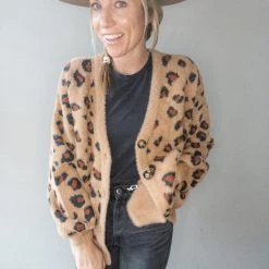 Trend Notes Nicolette Oversized Leopard Cardigan