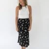 Audrey 3+1 Fall Into Floral Midi Skirt