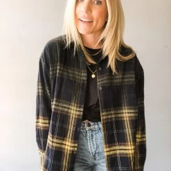 Audrey 3+1 Clothing Oakley Oversized Flannel