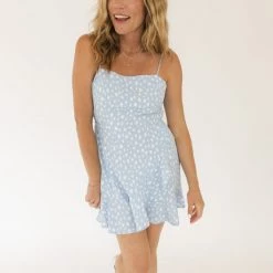 Lush Clothing Sky Blue Dreams Mini Dress
