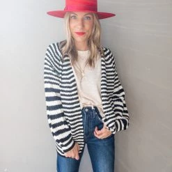 Daphne Lo Illusion Striped Cardigan