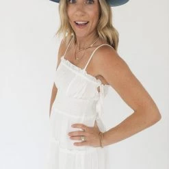 Pinch Clothing Moving On Tiered Midi Dress