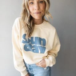 Project Social T Clothing Crew Cropped Sweatshirt