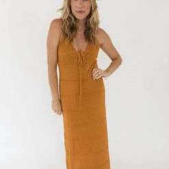 Lush Desert Tripper Knit Maxi Dress