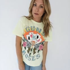 Daydreamer Guns N' Roses Cards Boyfriend Tee New Arrivals