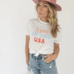 Space 46 Clothing Rosé In The USA Graphic Tee