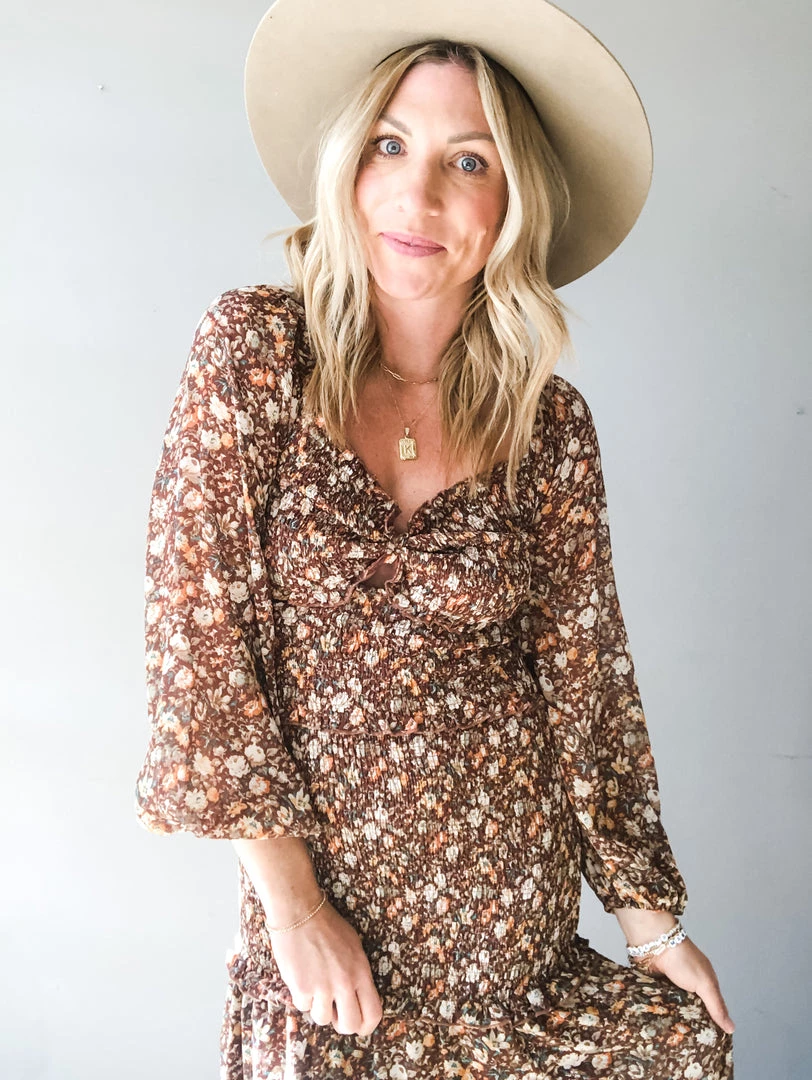 Lush Clothing Autumn Tune Floral Dress 7 Lush Clothing Autumn Tune Floral Dress