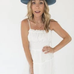 Pinch Clothing Moving On Tiered Midi Dress