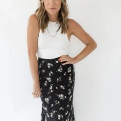Audrey 3+1 Fall Into Floral Midi Skirt