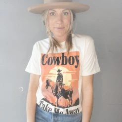 Lotus Fashion Cowboy Take Me Away Graphic Tee Clothing