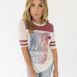 Bricky Vintage Pink Floyd Ringer Tee