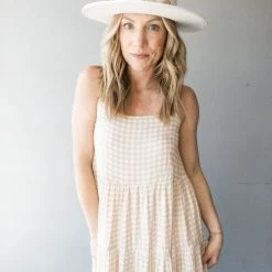 Lush Clothing Tawny Gingham Dress