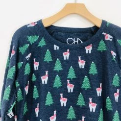 Chaser Brand Chaser Llama Cozy Knit Pullover