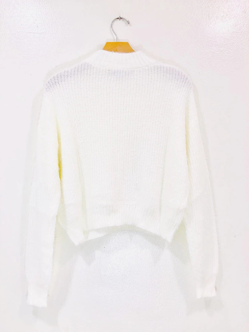 Audrey 3+1 Clothing Angora Knit Long Sleeve Sweater 3 Audrey 3+1 Clothing Angora Knit Long Sleeve Sweater